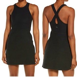 NWT Beyond Yoga Dress Under Lock And Key Heathered Black Small